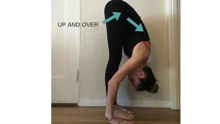 How do you bend your hips forward?