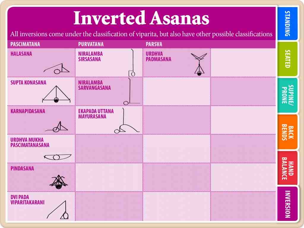 What are inverted asanas name some?
