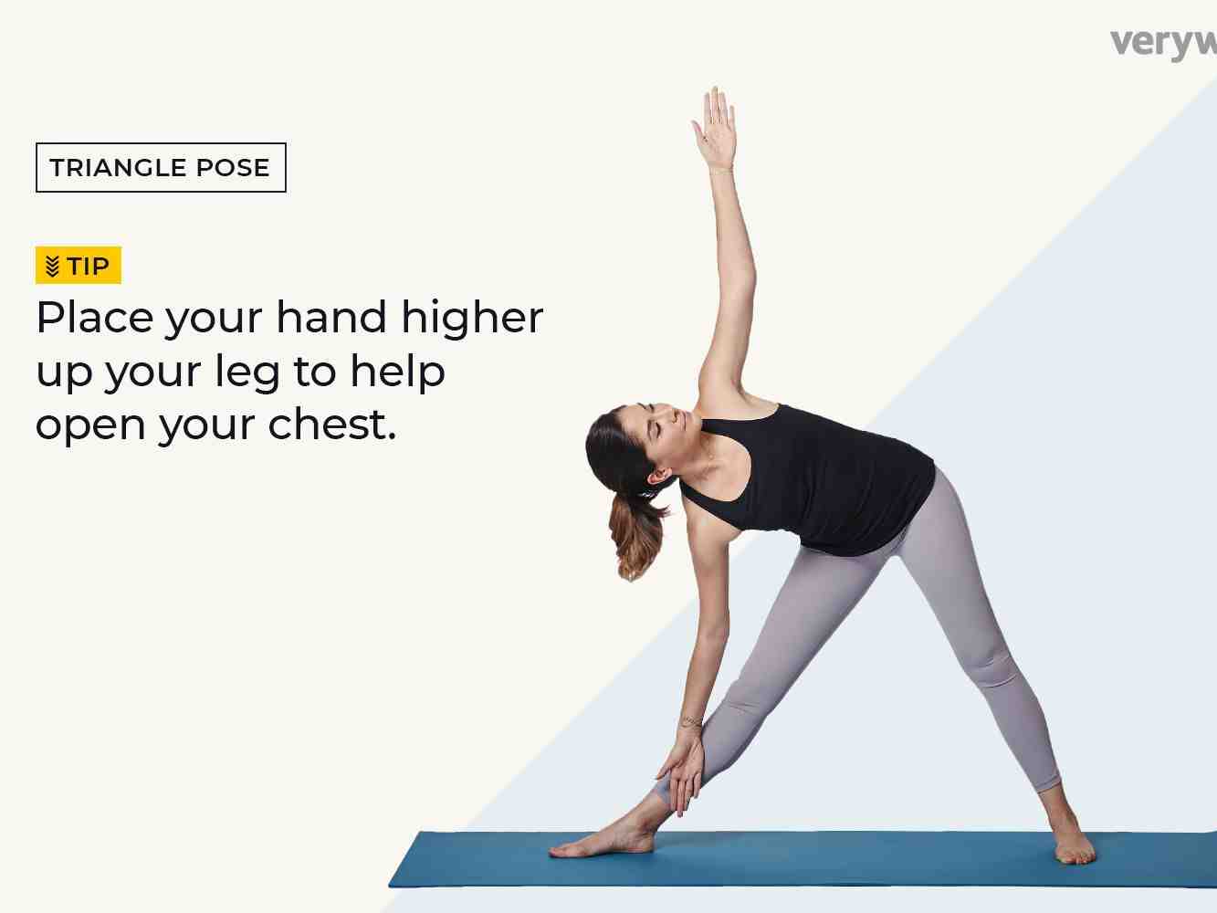 What does triangle pose represent?